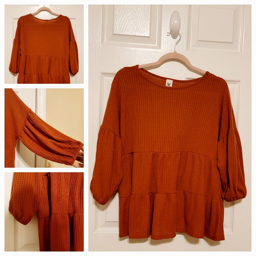 Amber Boho Tiered Top